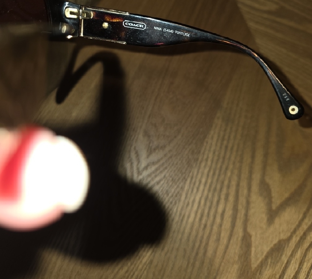 Coach Women's Black Frame Sunglasses with Brown Gradient Lenses - Picture 4 of 7